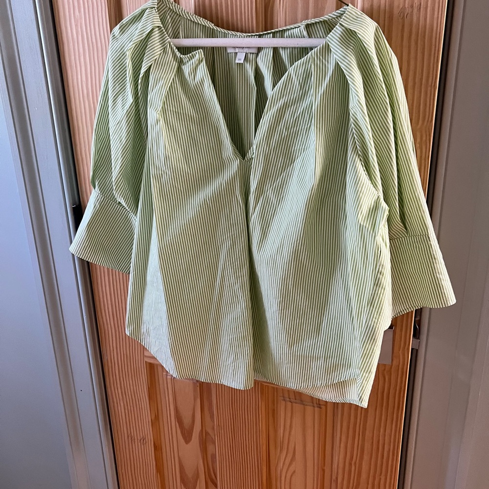 Marry M Striped Green Women's Top